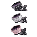 0.45X Professional HD Camera Lens Kit 2 in 1 Wide Angle Lens Clip On Phone Lens for iPhone or Android Silver