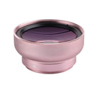 0.45X Professional HD Camera Lens Kit 2 in 1 Wide Angle Lens Clip On Phone Lens for iPhone or Android Rose Gold