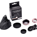0.45X Professional HD Camera Lens Kit 2 in 1 Wide Angle Lens Clip On Phone Lens for iPhone or Android Rose Gold