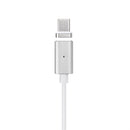 Magnetic Cable Micro USB Cable Wire Metal Charger Data Charging For Type-c Silver