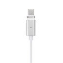 Magnetic Cable Micro USB Cable Wire Metal Charger Data Charging For Type-c Silver