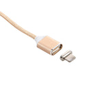 Magnetic Cable Micro USB Cable Wire Metal Charger Data Charging For Type-c Gold