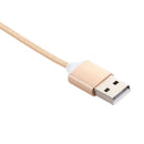 Magnetic Cable Micro USB Cable Wire Metal Charger Data Charging For Type-c Gold