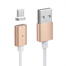 Magnetic Cable Micro USB Cable Wire Metal Charger Data Charging For Type-c Gold