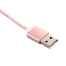 Magnetic Cable Micro USB Cable Wire Metal Charger Data Charging For Android Rose Gold