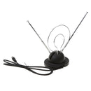 Universal Rabbit Ear UHF/VHF Color Antenna with Push-on Connectors