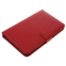 Wired Keyboard Flip 4.2''-6.5' 'Holster Case Cover Kickstand For Smsung HUAWEI HTC Micro USB Phone W/ OTG Red