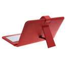 Wired Keyboard Flip 4.2''-6.5' 'Holster Case Cover Kickstand For Smsung HUAWEI HTC Micro USB Phone W/ OTG Red