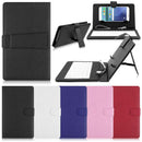 Wired Keyboard Flip 4.2''-6.5' 'Holster Case Cover Kickstand For Smsung HUAWEI HTC Micro USB Phone W/ OTG Red