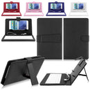 Wired Keyboard Flip 4.2''-6.5' 'Holster Case Cover Kickstand For Smsung HUAWEI HTC Micro USB Phone W/ OTG Navy