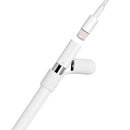 Silicone Cradle Stand With Cap Keeper Holder For Apple iPad Pro Pencil White
