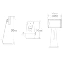 360 Degree Rotatable Aluminum Alloy Desktop Holder Tablet Stand for 7-13 inch Tablet PC,Samsung Galaxy Tab Pro iPad Pro,iPad,iPad mini