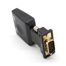 HDMI Female to VGA Male Converter Adapter with 3.5mm Audio Cord and USB Power Cable Support 1080P Output HDTV