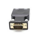 HDMI Female to VGA Male Converter Adapter with 3.5mm Audio Cord and USB Power Cable Support 1080P Output HDTV