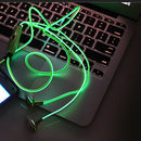 LED Luminous In ear Running Sports Earphone Stereo Headphones Headset Green