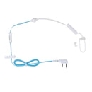 2 Way Walkie Talkie Earpiece/Headset PTT Surveillance Kit Mic Acoustic Coil Tube Earpiece for Kenwood PHS PuXing Blue