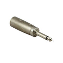 Headphone Adapter Plug 3 Pin Male Socket to 6.35 mm (1/ 4 inch) Mono Male Plug Stereo Audio Jack Headphone Adaptor