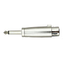 XLR Female to 1/4" 6.35mm Mono Male Plug Female Jack Audio Adapter Connector