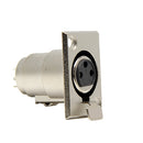 XLR 3Pin Female Socket Metal Panel Mount Chassis PCB Socket For Microphone