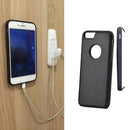 Magic Sticky Mobile Case, Anti Gravity Magical Nano Sticky TPU Back Phone Case Cover For iPhone 7 Black