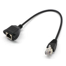RJ45 M/F Shielded Ethernet Network Screw Panel Mount Extension Cable