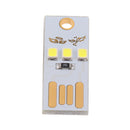 Mini Portable USB LED Light Pocket Card Lamp Mobile Power Camping Laptop