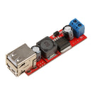 Dual Usb Output 9V/12V/24V/36V to 5VDC-DC 3A Step-down Power Module
