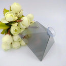 3D Prism Holographic, DIY 3D Holographic Video Play Display Pyramid Box Stand for IOS, Android All 3.5-6.5'' Smartphone Black