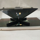 3D Prism Holographic, DIY 3D Holographic Video Play Display Pyramid Box for iPhone Samsung All 3.5-6.5'' Smartphone