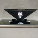 3D Prism Holographic, DIY 3D Holographic Video Play Display Pyramid Box for iPhone Samsung All 3.5-6.5'' Smartphone
