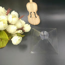 3D Prism Holographic, DIY 3D Holographic Video Play Display Pyramid Box Stand for IOS, Android All 3.5-6.5'' Smartphone Clear