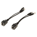 POE Adapter Cable Tape Screened POE Switch Cable POE Splitter Injector Power supply 12V Synthesizer Separator Combiner 2pcs/pair
