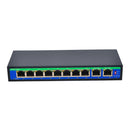 9 Port 10/100Mbps 8 POE Port & 1 Uplink Power Over Ethernet Switch 4,5+/7,8- Support 12V 24V 48V