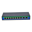 9 Port 10/100Mbps 8 POE Port & 1 Uplink Power Over Ethernet Switch 4,5+/7,8- Support 12V 24V 48V