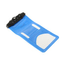 Clear Universal Waterproof Case?Dry Bag, Pouch, Transparent Snowproof Dirtproof Protective Cover for iPhone 4/5/6 Samsung Galaxy S7 S6 under 5.2'' phone Blue