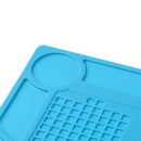13.7 x 9.8 inch Heat-Resistant Silicone Repair Mat Maintenance Platform BGA Soldering Repair Station Non-skid Insulation Desk Pad for Mobile Phones, Computers, BGA Welding Repair Station
