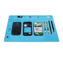 13.7 x 9.8 inch Heat-Resistant Silicone Repair Mat Maintenance Platform BGA Soldering Repair Station Non-skid Insulation Desk Pad for Mobile Phones, Computers, BGA Welding Repair Station