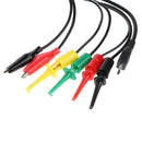 Multimeter Test Lead Kit Alligator Hook Banana Plug Clip Cables For Cell Phone