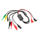 Multimeter Test Lead Kit Alligator Hook Banana Plug Clip Cables For Cell Phone