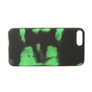 Thermal Sensor Phone Case, Magical Discoloration Thermal Heat Induction Phone Soft Case Black to Green For iPhone 7plus