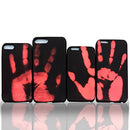 Thermal Sensor Phone Case, Magical Discoloration Thermal Heat Induction Phone Soft Case Black to Red For iPhone 6 6s