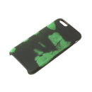 Thermal Sensor Phone Case, Magical Discoloration Thermal Heat Induction Phone Soft Case Black to Green For iPhone 6 6s