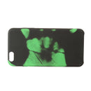 Thermal Sensor Phone Case, Magical Discoloration Thermal Heat Induction Phone Soft Case Black to Green For iPhone 6 6Plus