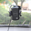 Wireless Car Charger Kit , Qi Wireless Charging Mount Suction Cup Holder for Samsung Galaxy S8/S7 Edge/S7/S6 Edge(Plus)/S6/Note 5, Nexus 4/5/6, Nokia, HTC and All Qi-enabled Devices, Black