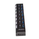 High Speed 7 Port USB Hub 3.0 Multi Hub Power Expansion For PC Laptop