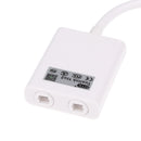 1 in 2 Out Digital Toslink Optical Fiber Audio Splitter Cable Adapter