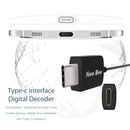 USB-C Type C Earphone, Type-c Ceramic Earphone Digital Decoding Noise-Isolation with CLDA Hi-Fi Stereo Sound Comfort for Wearing Black