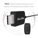 USB-C Type C Earphone, Type-c Ceramic Earphone Digital Decoding Noise-Isolation with CLDA Hi-Fi Stereo Sound Comfort for Wearing Black