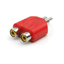 RCA Y Splitter AV Audio Video Plug Converter Male to Female Cable Adapter