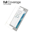 Tempered Glass Film, Ultra Clear Full Coverage 9H Screen Protector Film Tempered Glass Guard for Sony Xperia X Compact Mobile Phone White